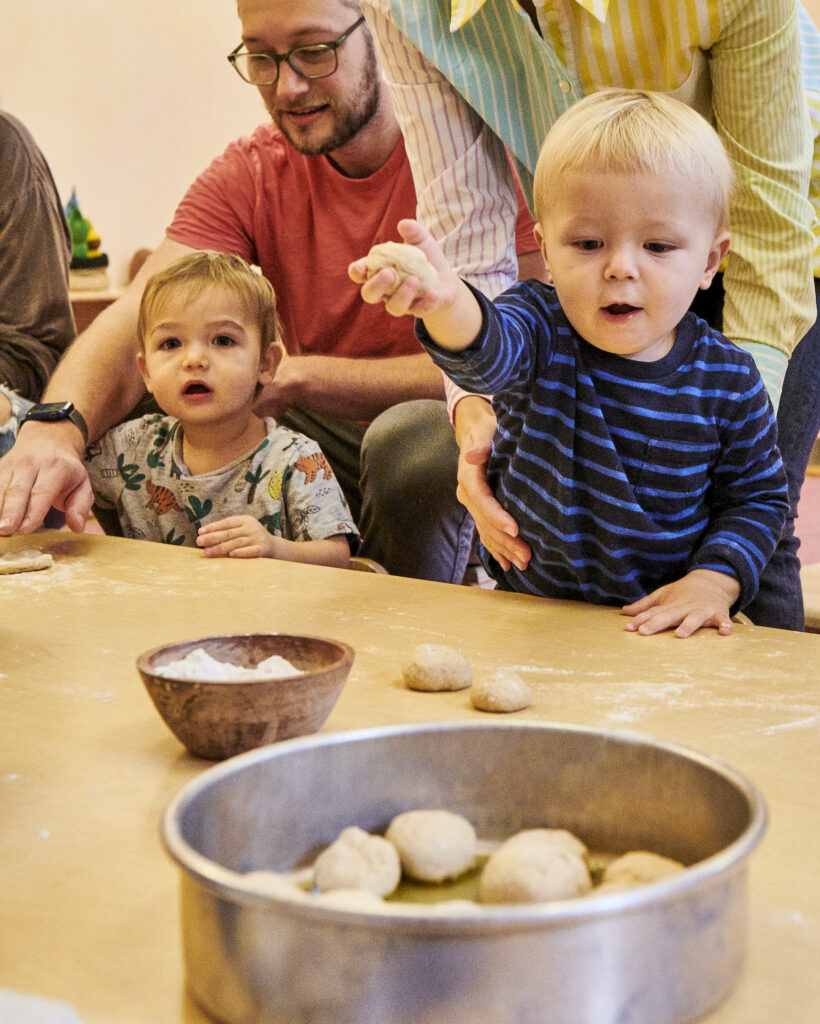 children-making-bread